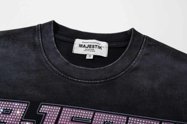 Space Knight Rhinestone Print Washed Tee 29065101