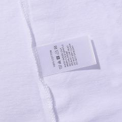 Basic Minimalist Logo Rhinestone Print Tee 4 colors 28751255