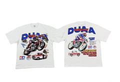 Motorcycle Racing Rhinestone Print Washed Tee 29053844