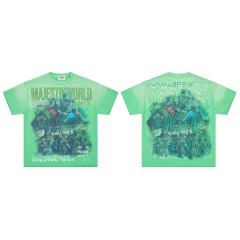 World Rugby Beast Rhinestone Print Washed Tee 29064549