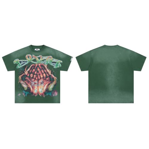 Flame Halo Praying Hands Print Washed Tee 29053837