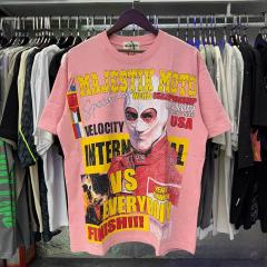 Against The World Racing Rhinestone Print Washed Tee 29060773