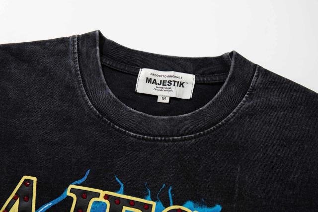 Dark Cross Boxing Glove Rhinestone Print Washed Tee 29060720