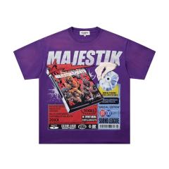 Album Cover Poster Rhinestone Print Washed Tee 29065099