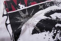 Sinner Series Double Hands Rhinestone Print Washed Tee 29060740