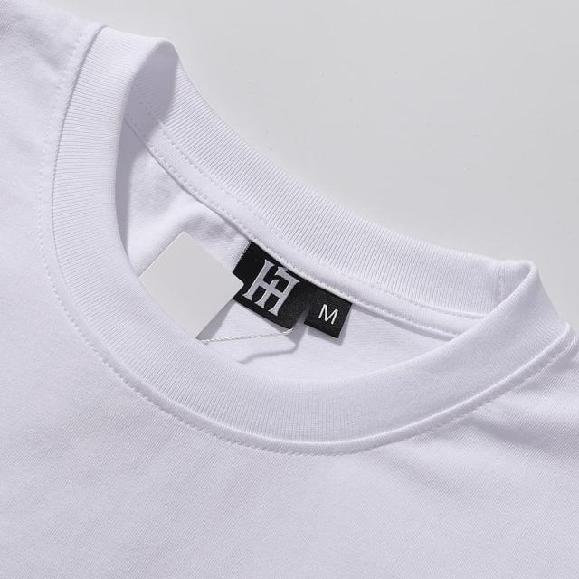 Basic Minimalist Logo Rhinestone Print Tee 4 colors 28751255