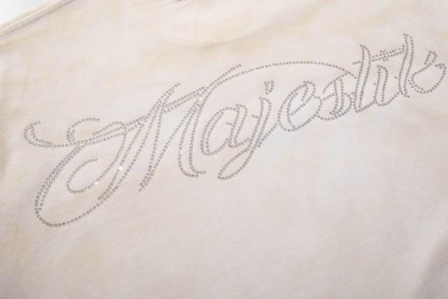 Retro Motorcycle Event Rhinestone Print Washed Tee 2 colors 29060730