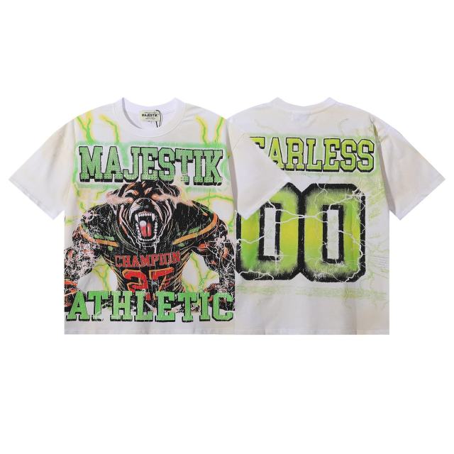Roaring Hound No.00 Rhinestone Print Washed Tee 29060774