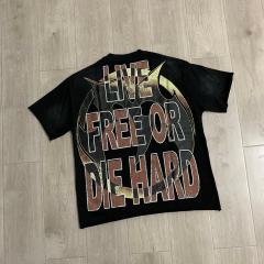 Free Western Mustang Rhinestone Print Washed Tee 29064542