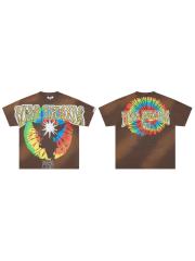 Rainbow Halo Tie-Dye Print Washed Tee 29053836