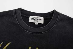 Urban Fire Scene Rhinestone Print Washed Tee 29060721