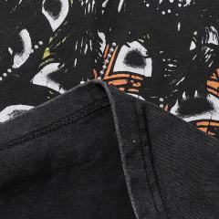 Giant Spider Web Hotfix Rhinestone Print Washed Tee 28874477