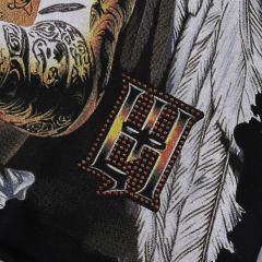 Masked Tattooed Angel Rhinestone Print Tee 2 colors 28751248