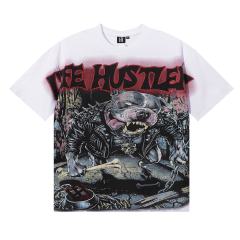Hardcore Leather Pitbull Rhinestone Print Tee 2 colors 29082349