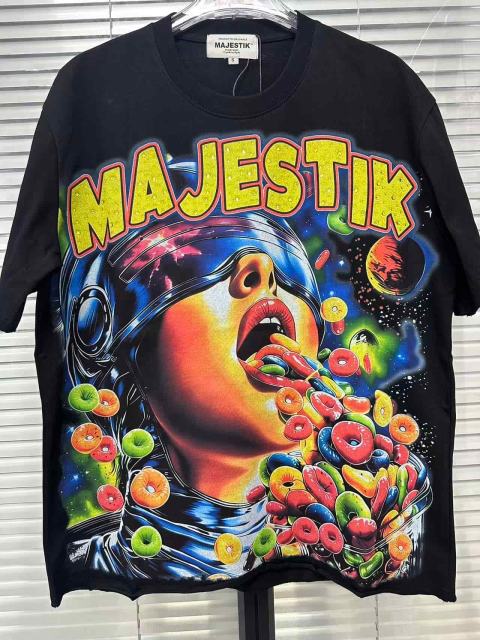 Space Astronaut Candy Rhinestone Print Washed Tee 29060782