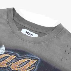 Football Distressed Rhinestone Print Washed Tee 28930932