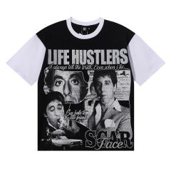 Scar Face Rhinestone Print Tee 28751254