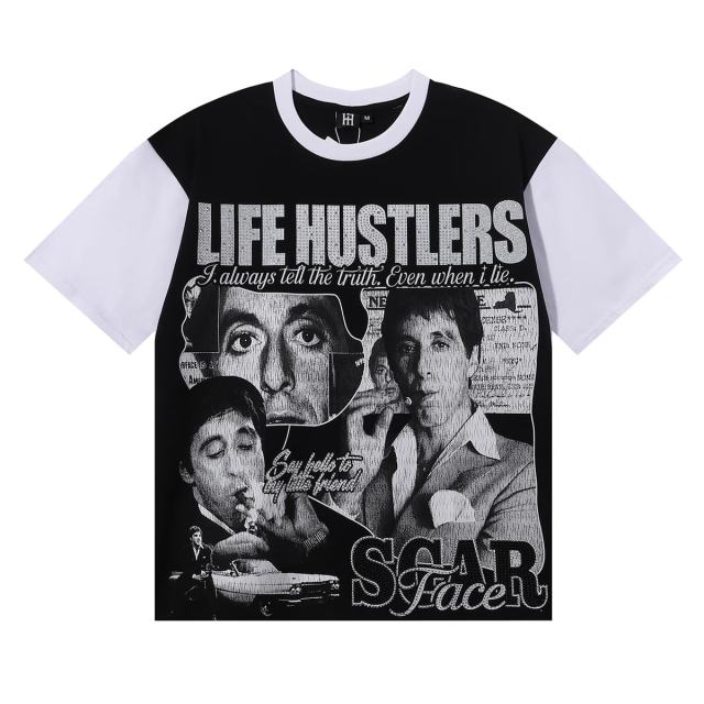 Scar Face Rhinestone Print Tee 28751254