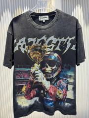 Racing Skull Champion Trophy Rhinestone Print Washed Tee 29065100