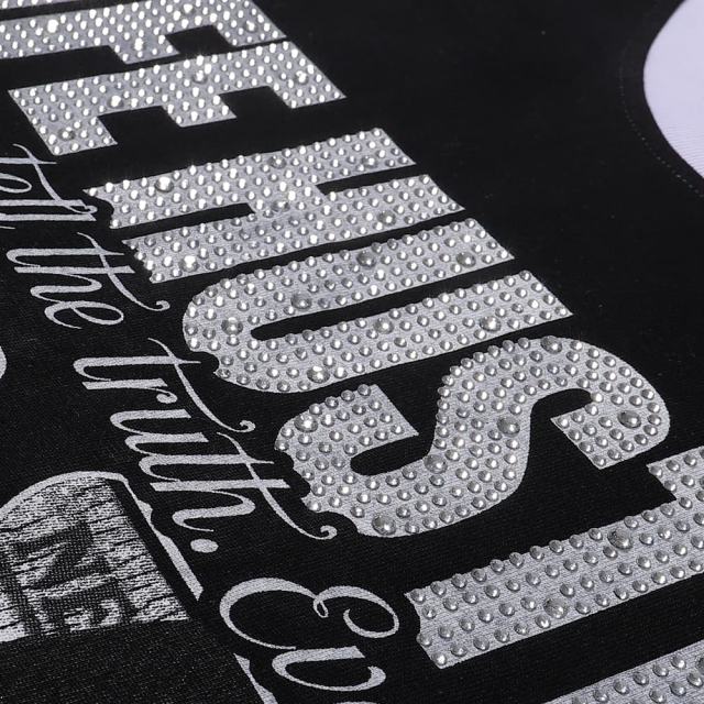 Scar Face Rhinestone Print Tee 28751254