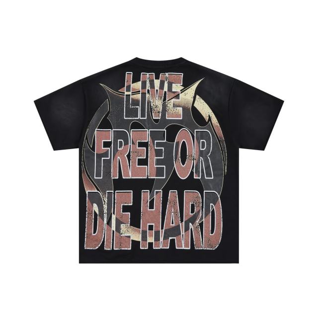 Free Western Mustang Rhinestone Print Washed Tee 29064542