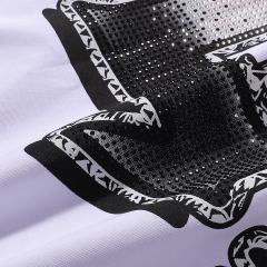 Black Steed Angel Black Steed Angel Rhinestone Print Tee 2 colors 28751251