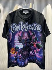 Planet DJ Alien Rhinestone Print Washed Tee 29060784