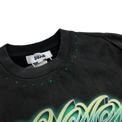 Latest Fashion Streetwear Rhinestone Long-Sleeve T-Shirt 28930897