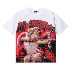Blindfolded Cupid Archery Rhinestone Print Tee 2 colors 29082343