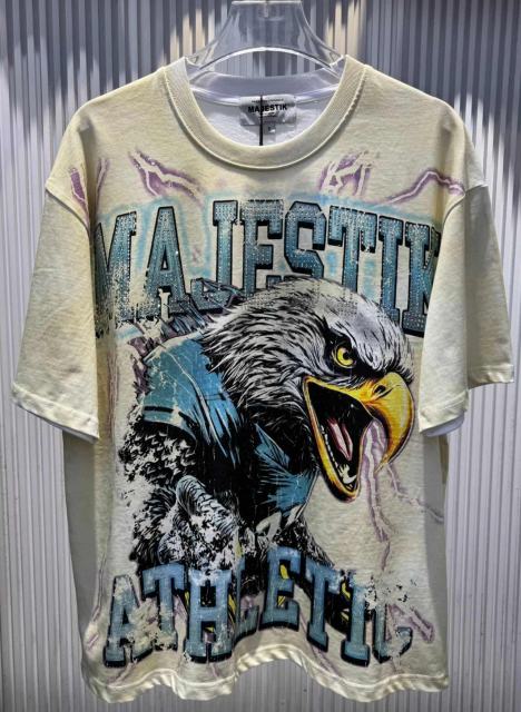 Lightning Eagle No.27 Rhinestone Print Washed Tee 29065098