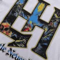 Skeletal Surgeon Rhinestone Print Tee 2 colors 28751252