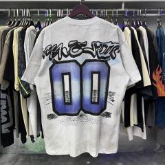 Sports Shark No.00 Rhinestone Print Washed Tee 29060775