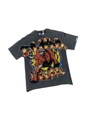 Flaming Bull Rhinestone Print Washed Tee 29069142