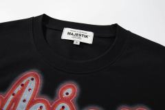 Hip Hop Skull DJ Rhinestone Print Washed Tee 29060783