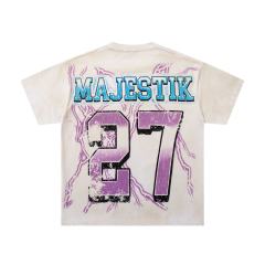 Lightning Eagle No.27 Rhinestone Print Washed Tee 29065098