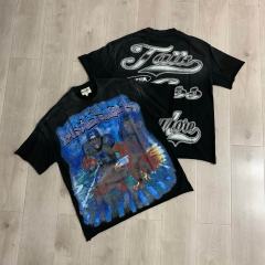 Rugby Eagle Rhinestone Print Washed Tee 29064540
