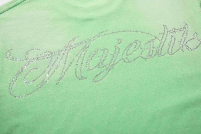 Football Player And Black Dog Rhinestone Print Washed Tee 29060786