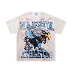 Lightning Eagle No.27 Rhinestone Print Washed Tee 29065098