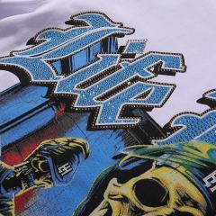 Skeletal Surgeon Rhinestone Print Tee 2 colors 28751252