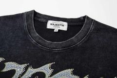 Racing Skull Champion Trophy Rhinestone Print Washed Tee 29065100