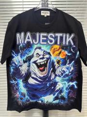 Scary Marshmallow Ghost Rhinestone Print Washed Tee 29060777