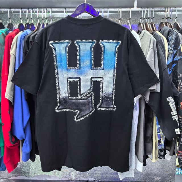 Black Steed Angel Black Steed Angel Rhinestone Print Tee 2 colors 28751251
