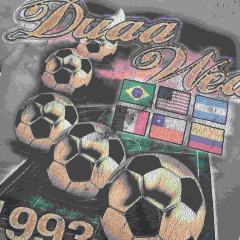 Football Distressed Rhinestone Print Washed Tee 28930932