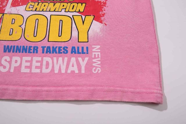 Death Race Motorcycle Slogan Rhinestone Print Washed Tee 2 colors 29060781