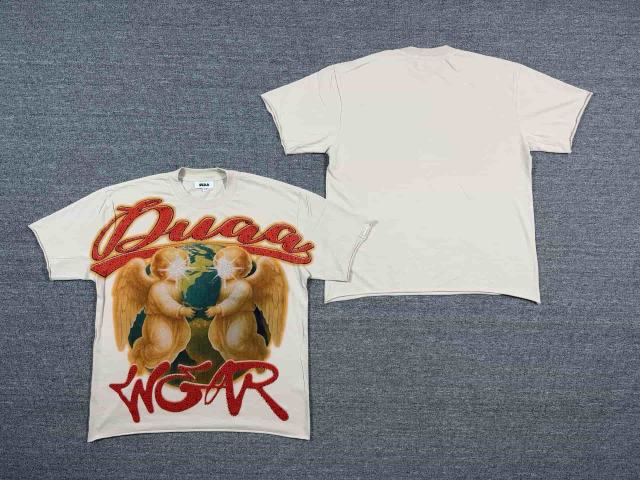 Angel Embracing Earth Rhinestone Print Washed Tee 29053848