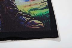 Blue Eagle Football Player No.8 Rhinestone Print Washed Tee 29060778