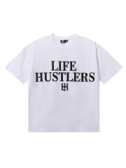 Basic Minimalist Logo Rhinestone Print Tee 4 colors 28751255
