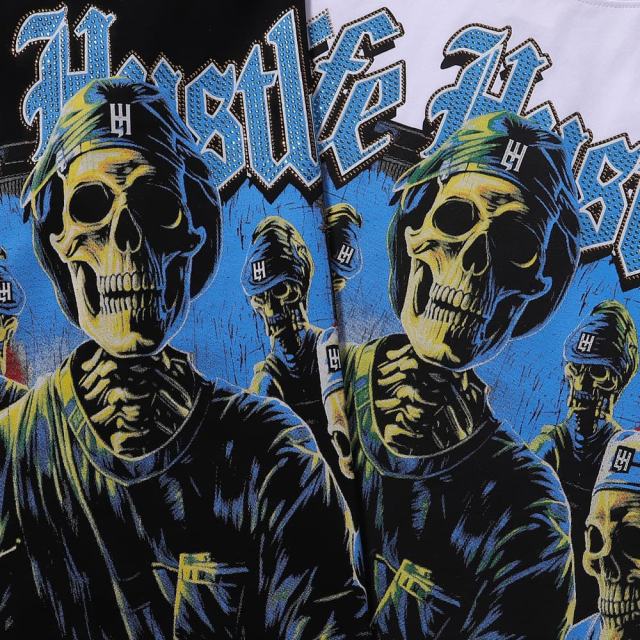 Skeletal Surgeon Rhinestone Print Tee 2 colors 28751252