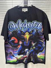 Blue Eagle Football Player No.8 Rhinestone Print Washed Tee 29060778