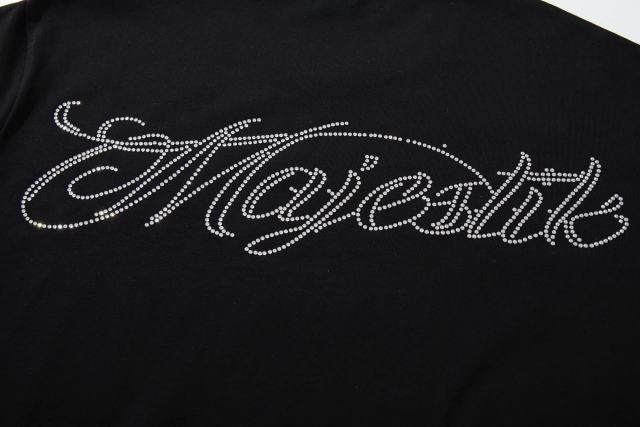 Hip Hop Skull DJ Rhinestone Print Washed Tee 29060783